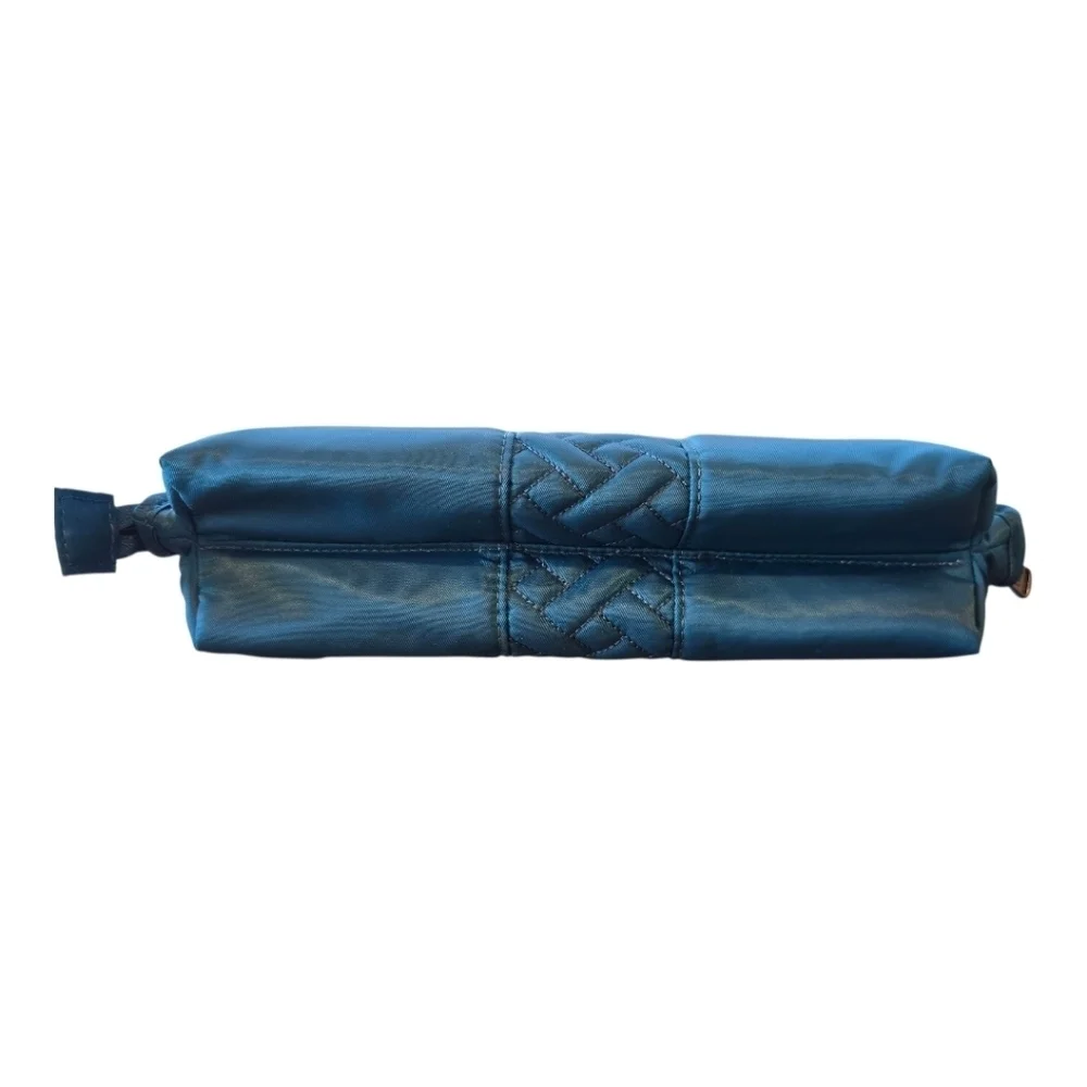 Lug Travel Lay Flat Teal Nylon Zip Around Cosmetic Toiletry Bag
